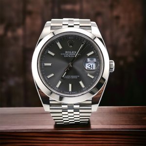 Rolex Datejust Rhodium/slate dial - 41mm